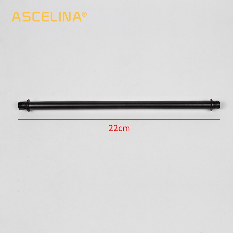 Connecting Tube rod Steering connector,Retro Metal rod,for Lamp connection,DIY Lighting Accessories: Black 22cm / 10 Pieces