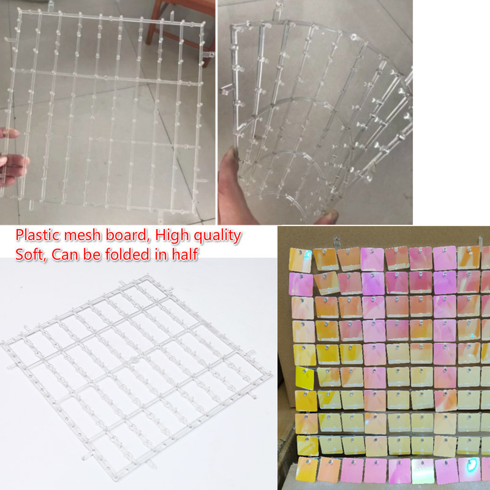 Tablero de fondo cuadrado de lentejuelas brillantes para pared, accesorios de fondo para sesión de fotos, decoración de de cumpleaños y boda