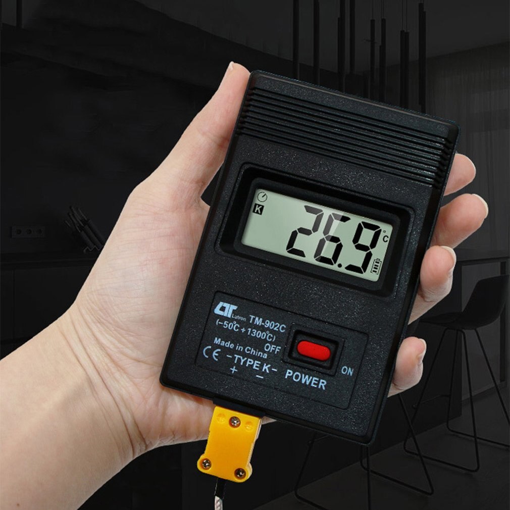 Tm-902C (-50C Om 1300C) Temperatuur Meter Tm902C Digitale K Type Thermometer Sensor + Thermokoppel Detector