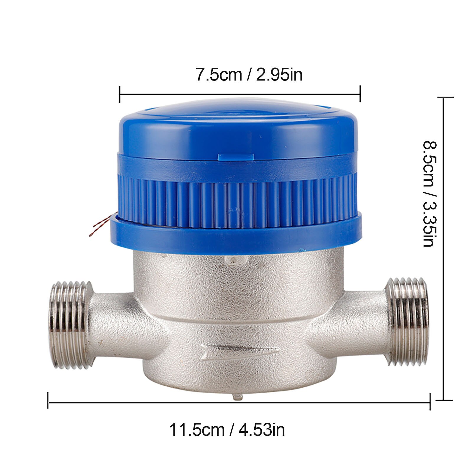 40# Smart Water Meter Household Mechanical Rotary Wing Cold Water Meter Pointer Digital Display Combination Water Meter