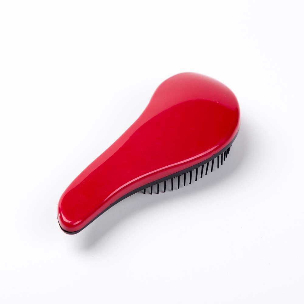 Mango mágico peine para desenredar cepillo de pelo para ducha desenredador de estilismo de salón Tamer exquite, herramienta útil, cepillo para el pelo: Red