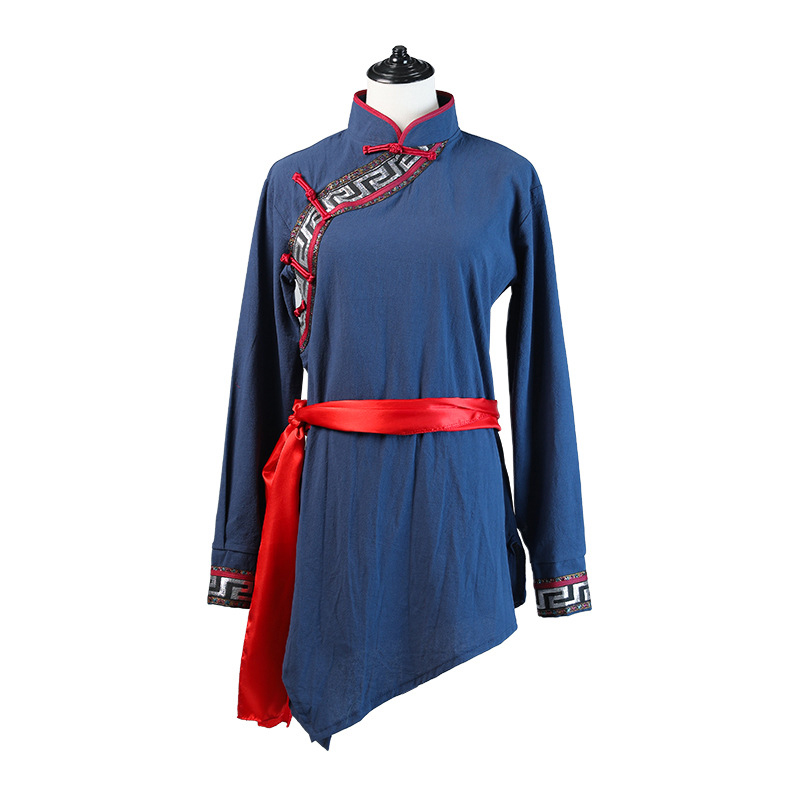 Chiński Folk kostium taneczny Unisex występ na scenie praktyka konkurs odzież 4 kolor z długim rękawem mongolski taniec odzież: Color2 / L