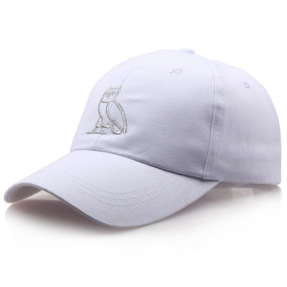 Hip Hop Hoed Europa En Amerika Populaire Drake Kat Baseball Cap Uil Cricket-Cap Hoed Outdoor Mannen en Vrouwen Hoeden: White 1