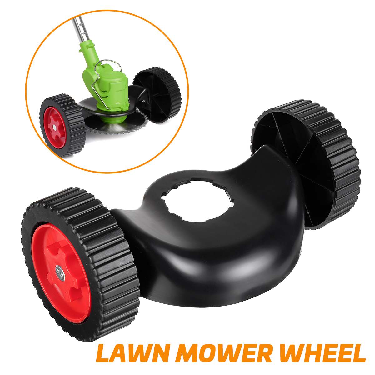 Grass Trimmer Rolling Wheel Effective Comfortable Garden Lawn Mower Accessories String Cutter Guider Tools