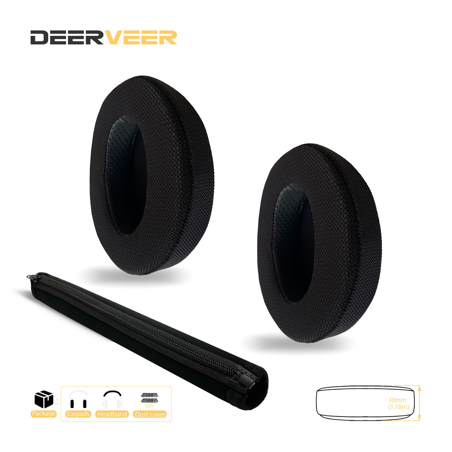 DEERVEER Almohadillas de repuesto para auriculares Audio Technica ATH-M50x, ATH-M50xBT, ATH-M40x, ATH-M30x, ATH-M20x, ATH-M70x, ATH-MSR7: Rojo rosado