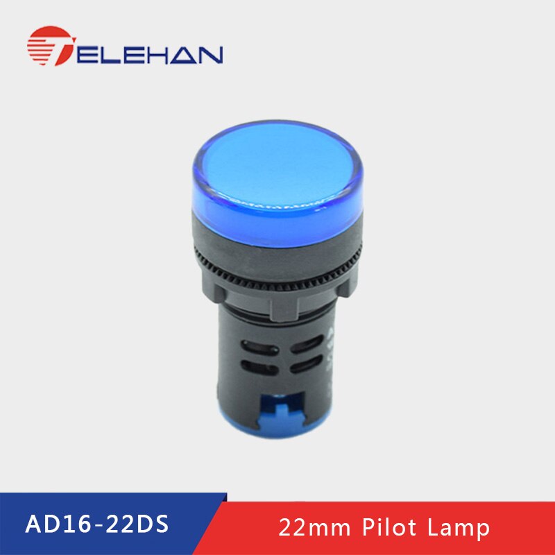 AD16-22DS, 12/24/48/110/220/380V AC/D, Dia 22mm pilot lamp, indicator lamp, signal lamp, signal indicator, panel indicator