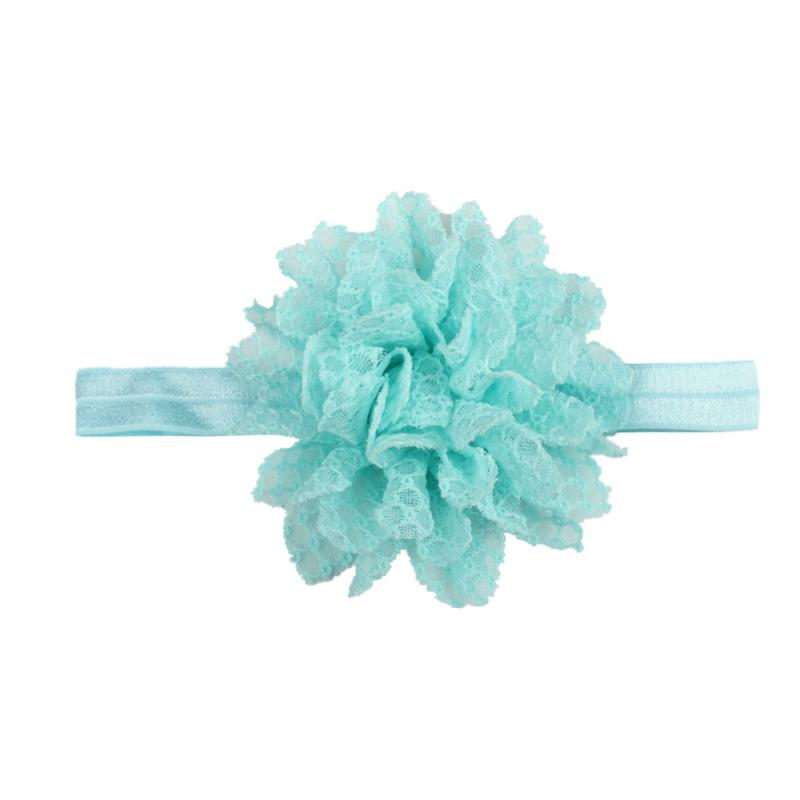 1Pc Baby Peuter Jongen Meisje Leuke Bloem Hoofdband Hoge Elastische Kant Haarband Effen Kleur Kids Hoofddeksels Haar Accessoires