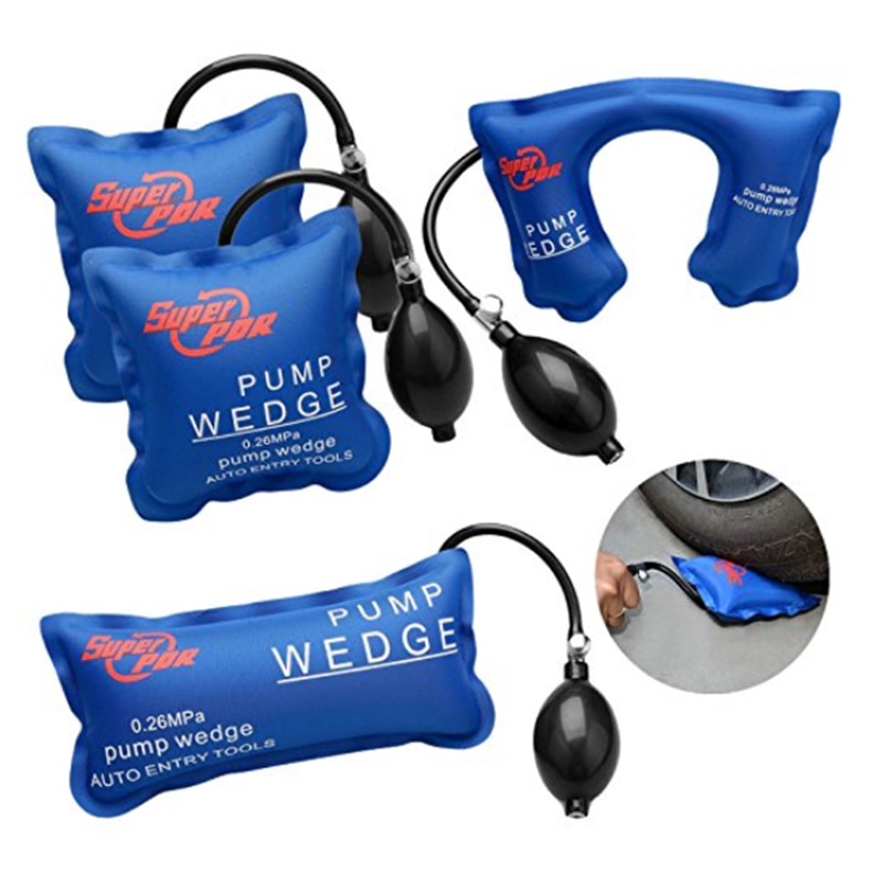 PDR 4 pieces Pump Wedge Auto Entry Tools Paintless Dent Repair Tools Keys Locksmith Tools Opening Car Pump Wedge Air Bag