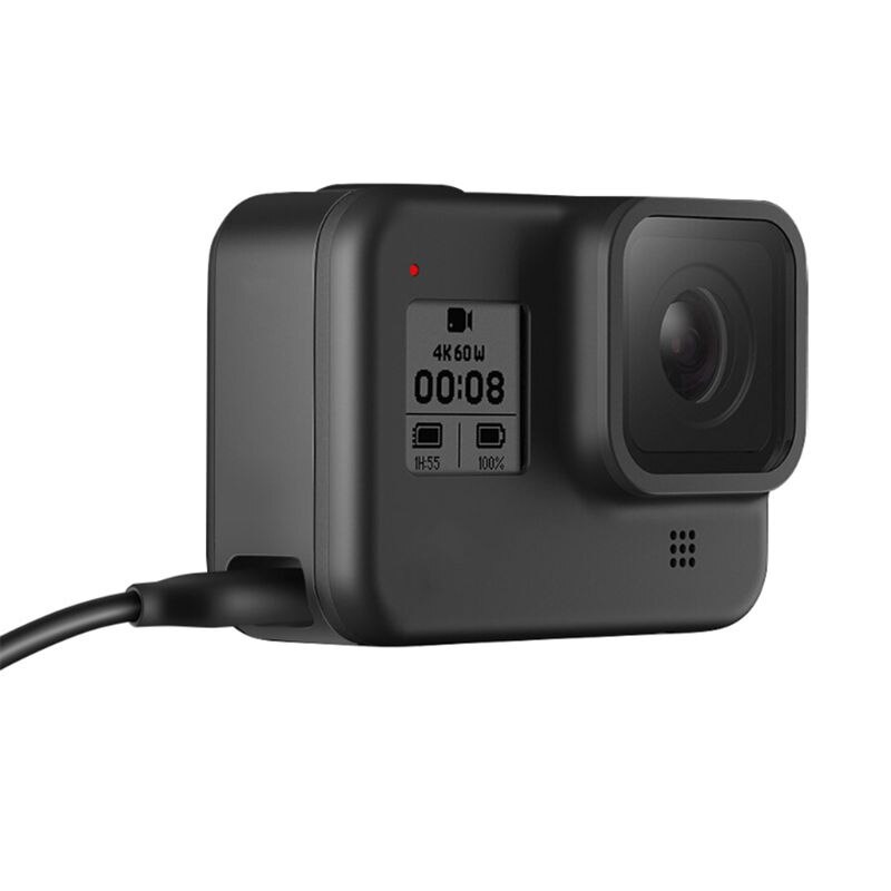 Udskiftning genopladeligt sidecover batterilåg dørcover til gopro hero black 8 action kamera tilbehør