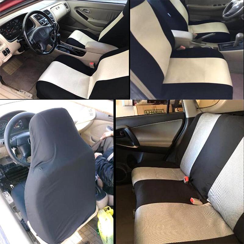 Car Seat Cover Airbag Compatible Ventilation Cloth Seat Protector Cushion Autos Universal Interior Accessories Fit Most Cars