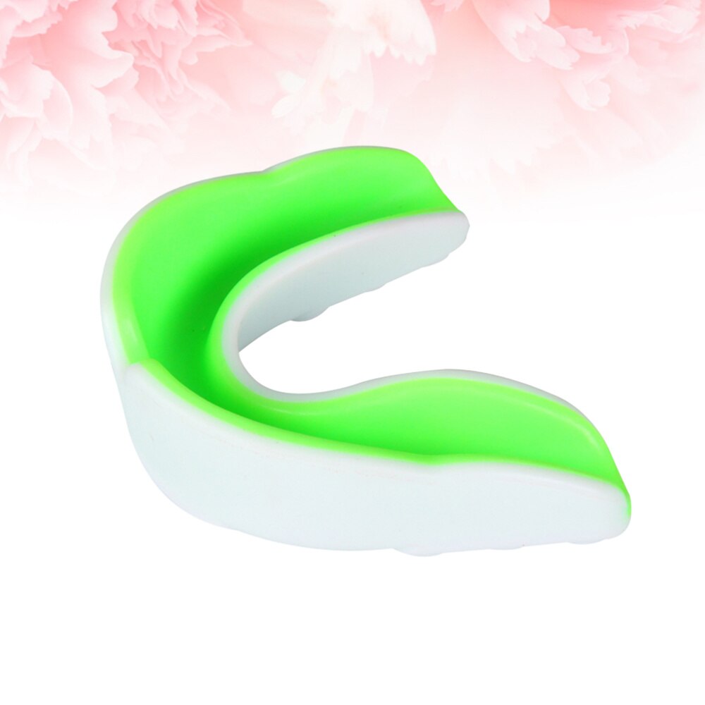 1 Pc Volwassen Gebitsbeschermer Sport Mouth Guard Tanden Bretels Protector Gum Shield Voor Sport Boksen Voetbal Hockey Rugby (Rood wit St