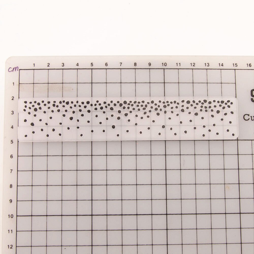 15 x 3cm plastik prikker vandfald håndværk kort fremstilling af papir kort album bryllup dekoration klip præge mapper