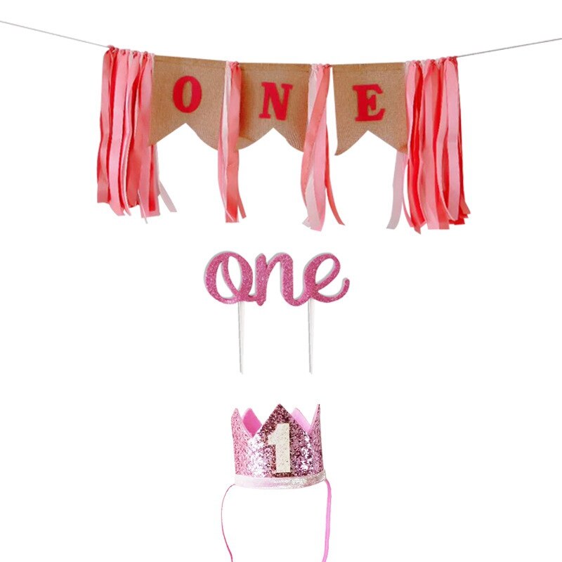 Ett års bursdag banner lue 1st første bursdag banner barn gratulerer med dagen banner 1 års første bursdag gutt jente baby shower: Dyp safir