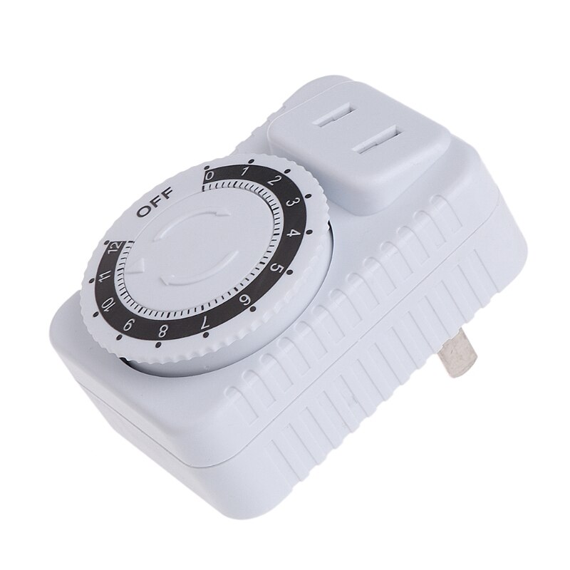 AC 220V 12 Hour Mechanical Wall Plug Switch Timer Socket Home Appliances Control D08D