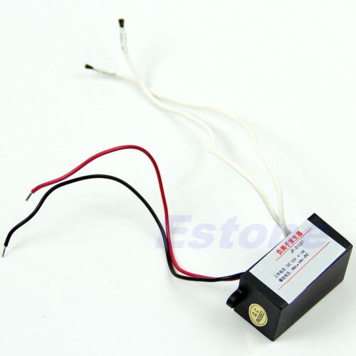 Holdbar  dc 12v high output diy air ionizer ionizer luftbårne negative ion anion generator