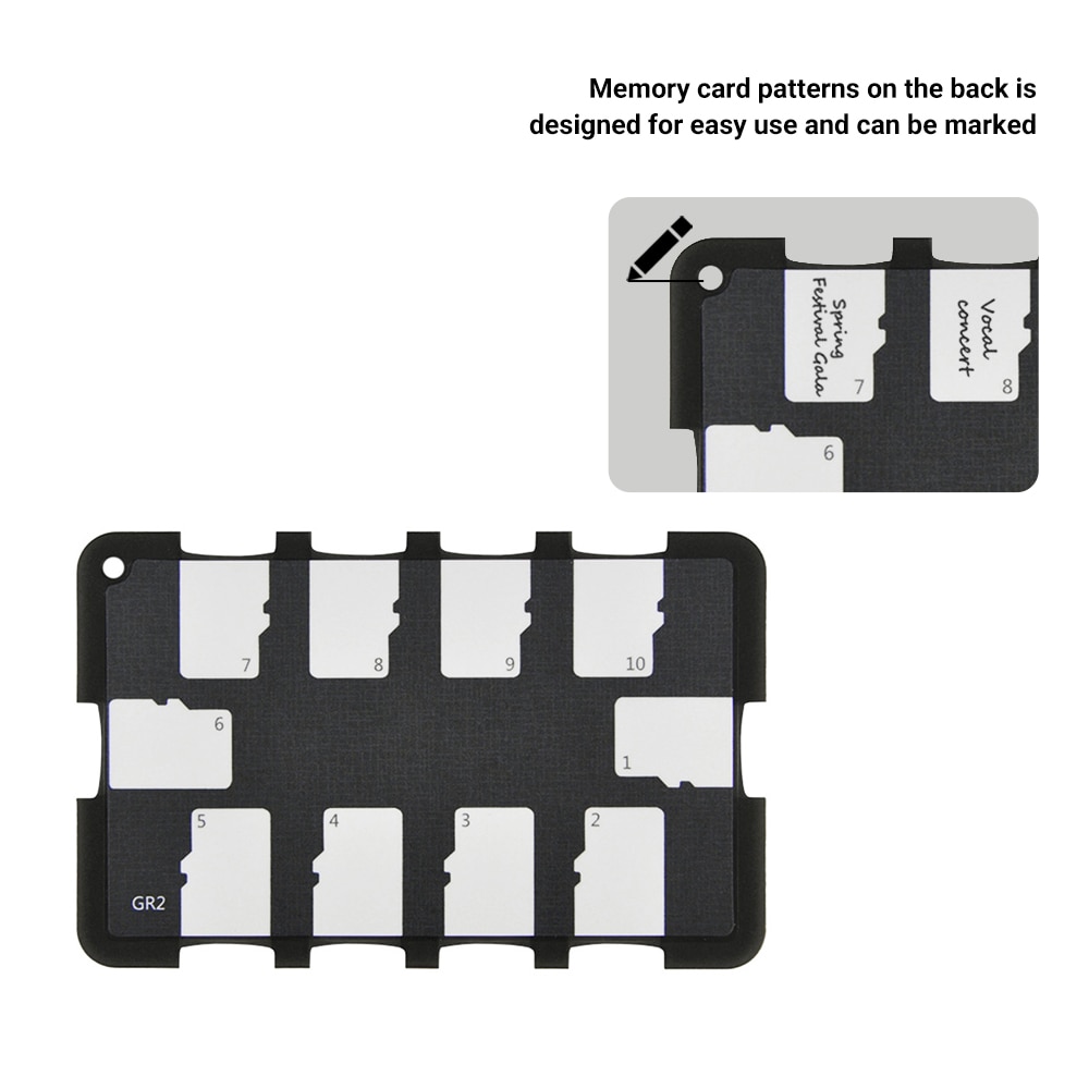 Jjc hukommelseskort etui holder opbevaringsboks pung kreditkort størrelse til sd sdhc sdxc micro sd msd tf kort organizer keeper container