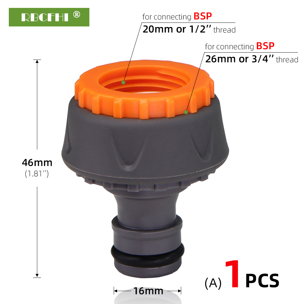 1/2 3/4 '' Gartenschlauch Schnellkupplungen Gummi-Kunststoff-Kupplungsrohr Wasseradapter Reparaturgelenk Bewässerung Autowascharmaturen: Brown