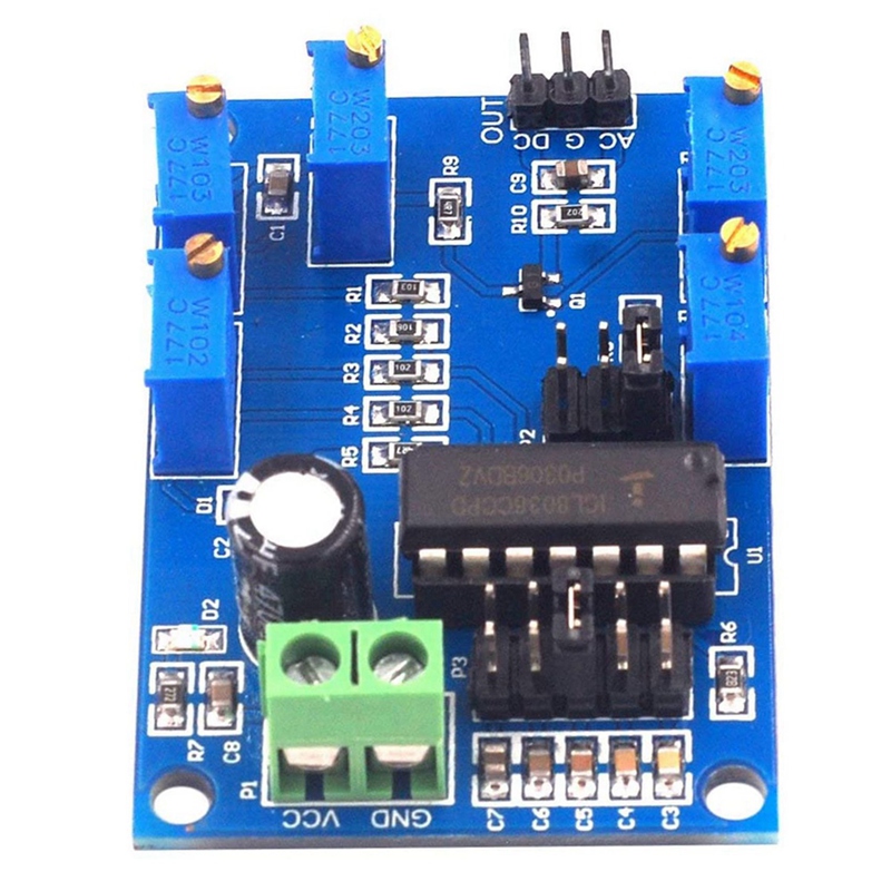 ICL8038 Source Sine Wave Triangular Wave Square Wave Module With YX-X0001 DC 12V Battery Undervoltage Management Modul