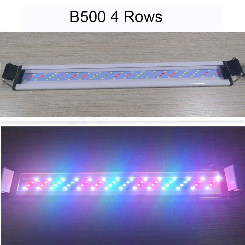 Adjustable Clip-on 8W-13W LED Aquarium Lighting Fresh Water LED Light for Tanks Fish Plants Grow Light: B500-C EU-Plug