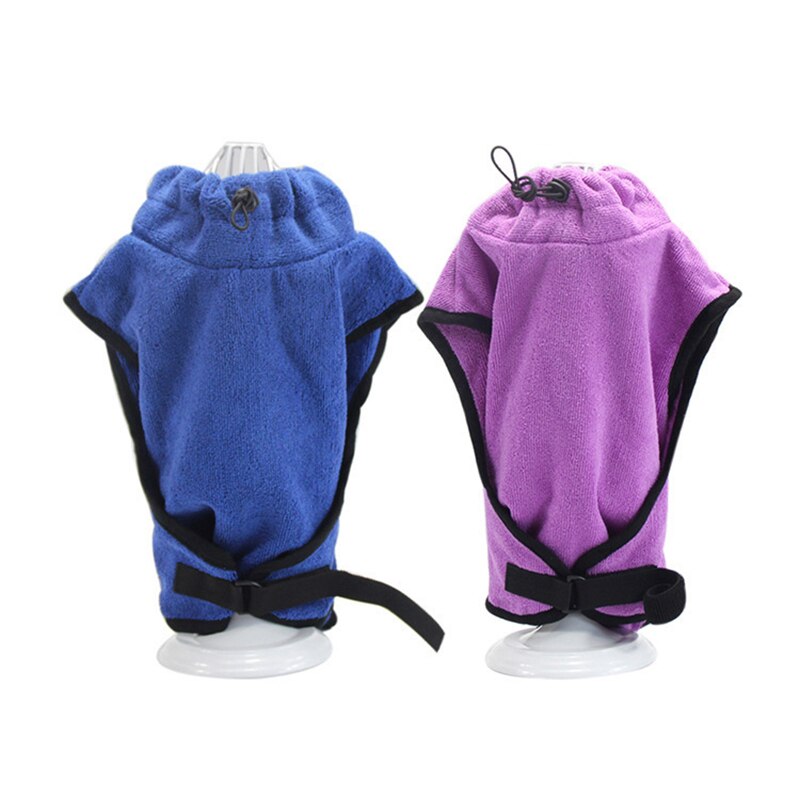 Dog Bathrobe Pet Dog Bath Towel For Small Medium Large Dogs Polyester Super Absorbent Pet Drying Towel