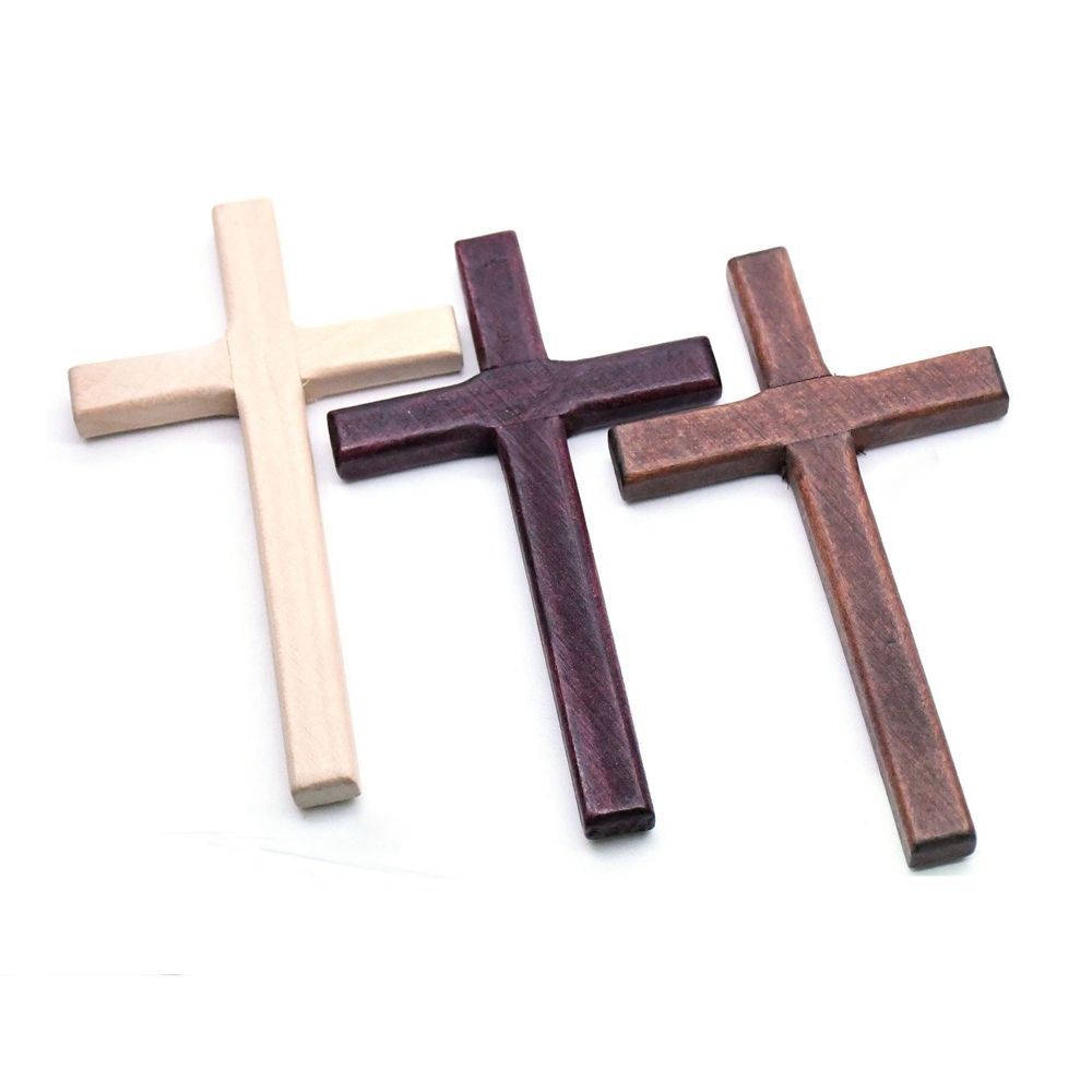 1Pc 12Cm (47in) Christian Houten Kruis Opknoping Muur Grote Lange Kruisbeeld Religieuze Charm Woondecoratie