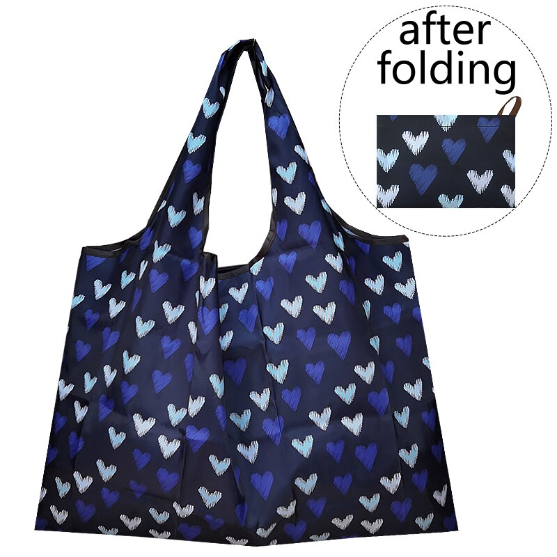 Große Größe Mehrweg Faltbare Einkaufstasche Tote Tasche Eco Tasche T-shirt Tasche Wasserdichte Ladenbesitzer Taschen Handtaschen: 868-lanseaixin-14