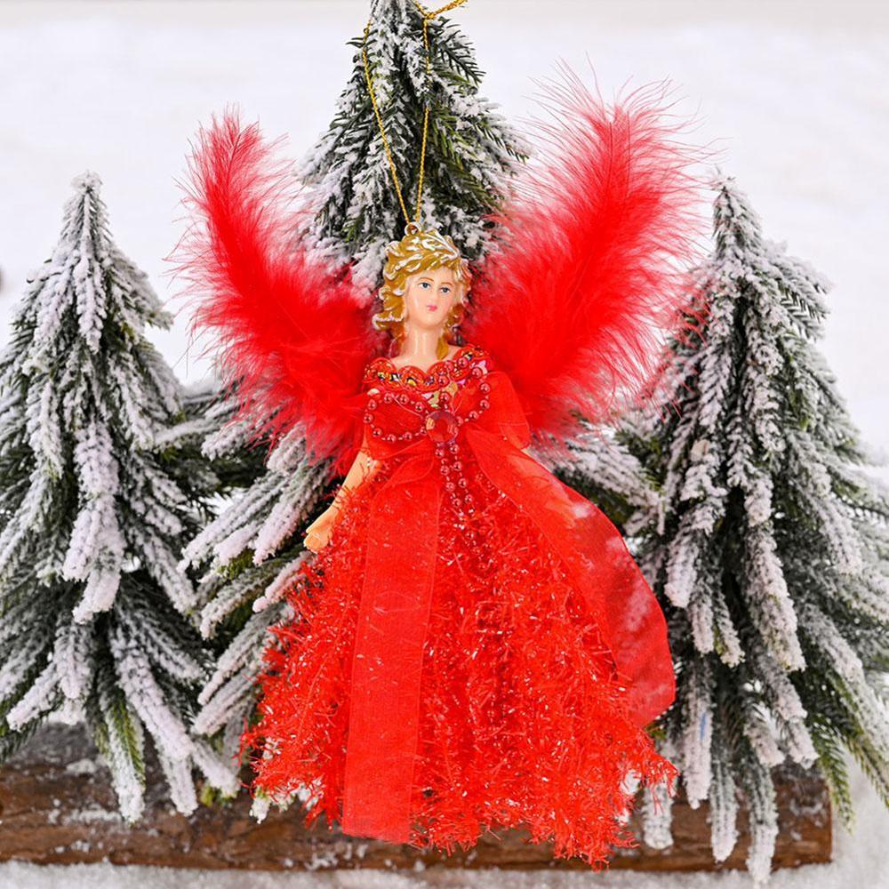 Christmas Plush Standing Angel Pendant Tabletop Ornaments For home Use Decorate Table Top Christmas Tree