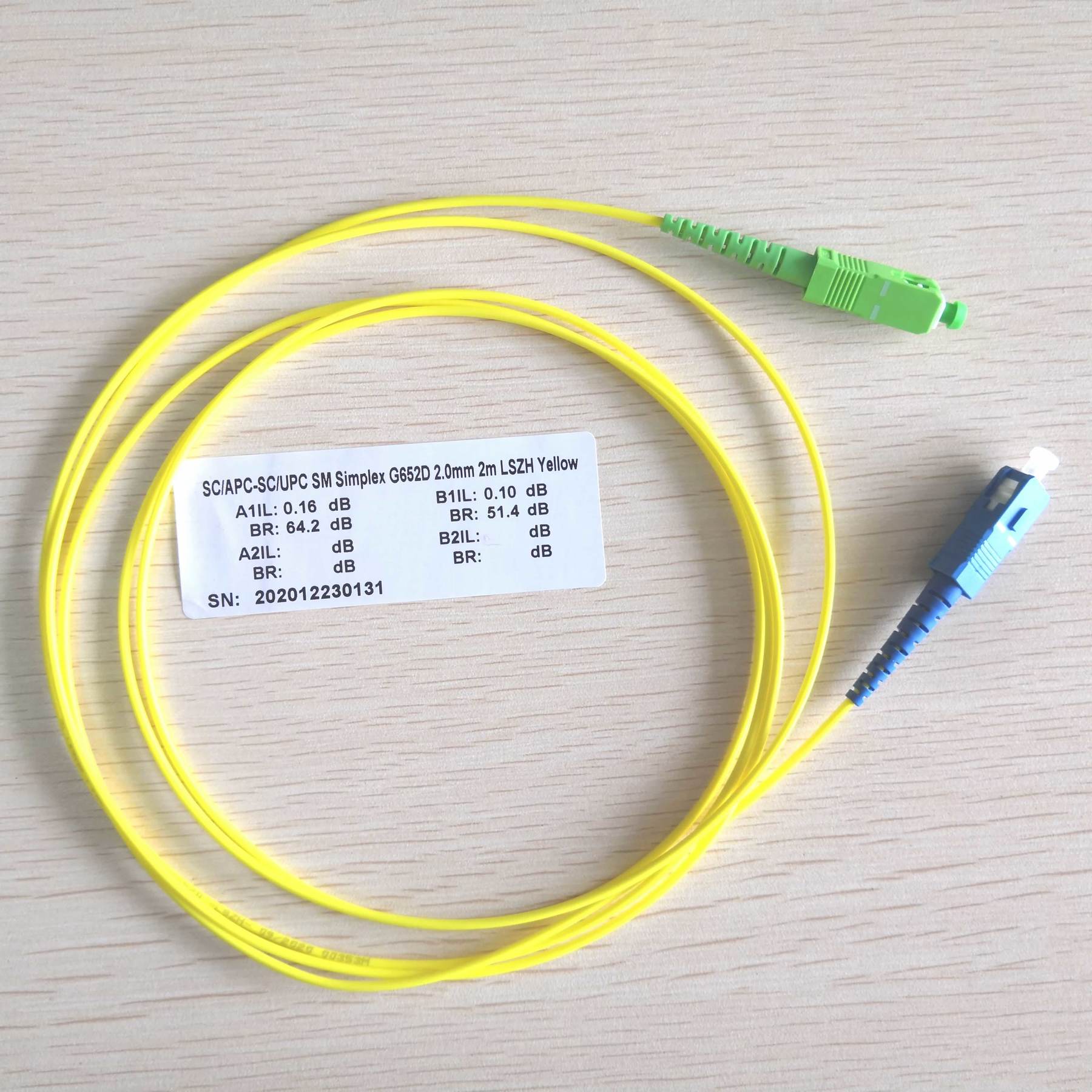 10PCS/box SC APC-SC UPC Simplex SM LSZH Optic Patch Cord Cable 3.0mm SC/APC-SC/UPC FTTH fiber optic jumper
