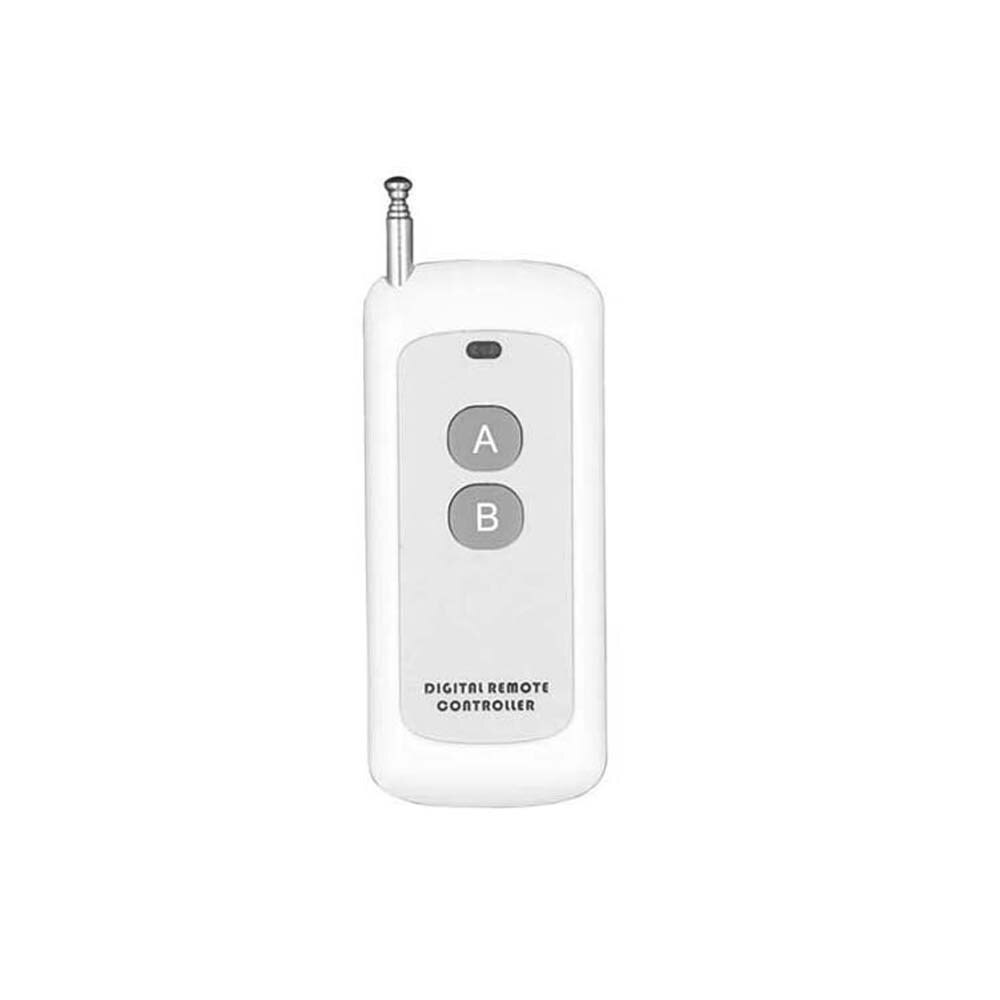 1000m longue portée Distance haute puissance 2CH sans fil télécommande émetteur 2 CH canal RF 433 MHz Portable porte-clés: WHITE