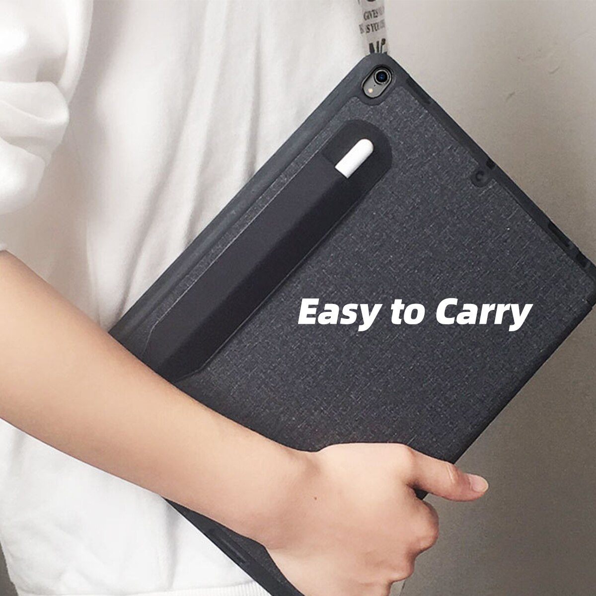FONKEN Stylus Pen Holder Case for Ipad Android Tablet Active Pen Protect Bag Adhesive Pen Sleeve for Apple Pencil Storage Case
