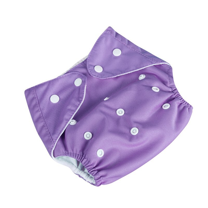 Baby Girl Infant Thin Diapers Reusable Nappy Covers Inserts Cloth Boy Adjustable Diapering Cloth Diapers: Purple