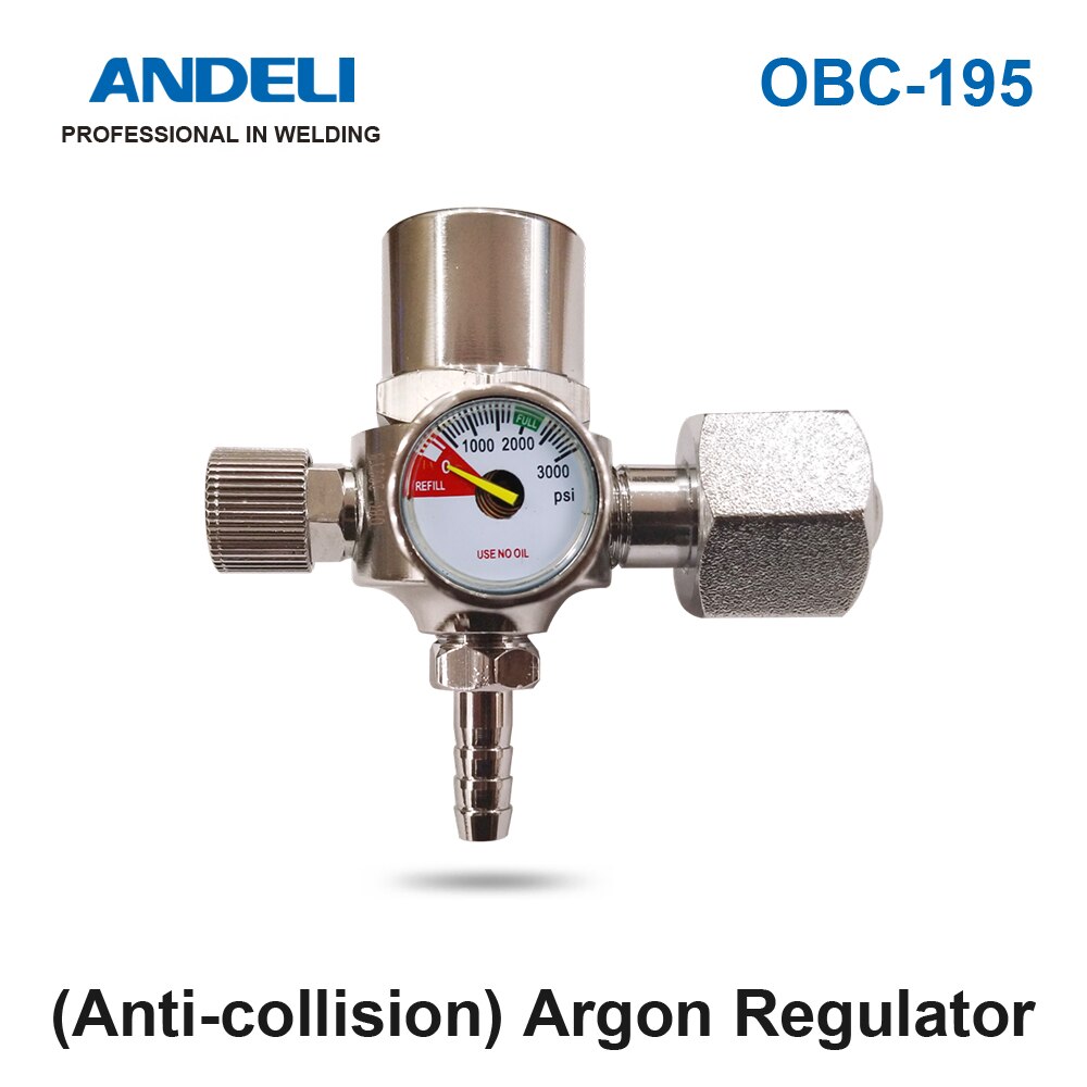 ANDELI Welding Gas Meter Argon Pressure Flow Regulator for TIG Welding machine Argon pressure reducer: OBC-195