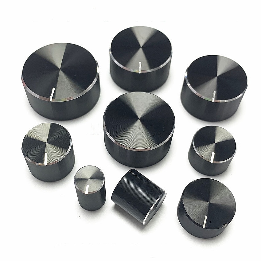 Potentiometer Knob Cap Encoder Volume Control Knob Audio Knob for Rotary Taper Potentiometer Hole 6mm Knob