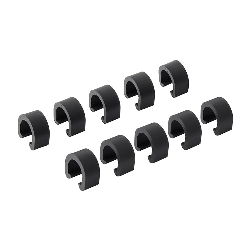MUQZI 10PCS Shift Brake Cable Clamp Brake Housing Hose Guide Clamps MTB Road Bicycle Cable C-Clip Bike Part