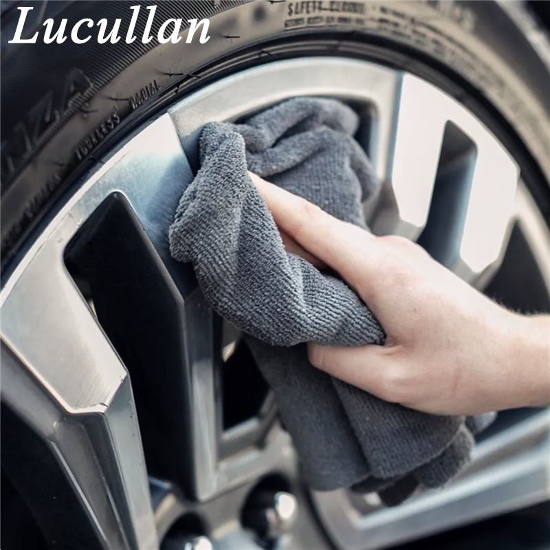 Lucullan Improved Straight Edgeless Cloth No Scratch For Coating, Waxing, Detailing 40X40CM 300GSM Microfiber Towels