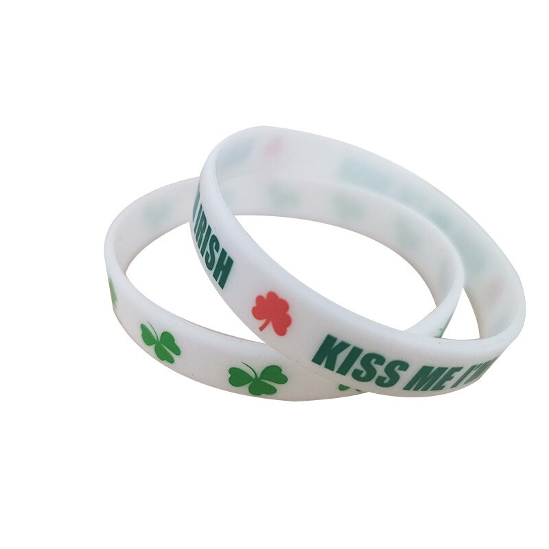 1 par st patricks dag armband dekorationer klänning saint patrick kostym rekvisita leprechaun irländsk shamrock klöver diy mardi gras