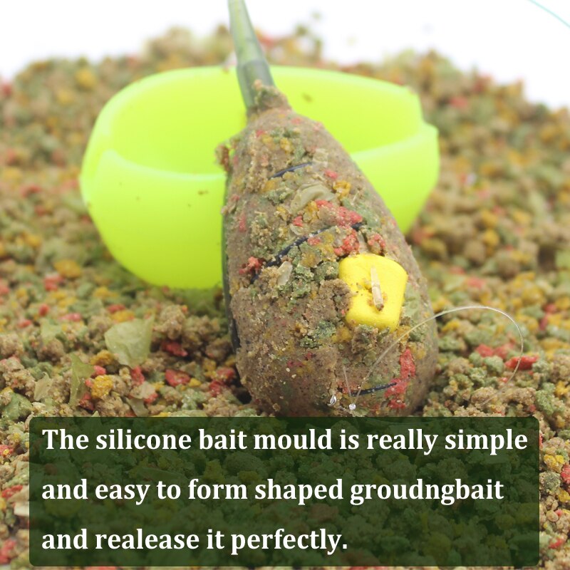 30g/40g/50g Carp Fishing In Line Method Feeders Accessories Set Quick Release Flat Method Feeder and Bait Mould for Carp Feeders