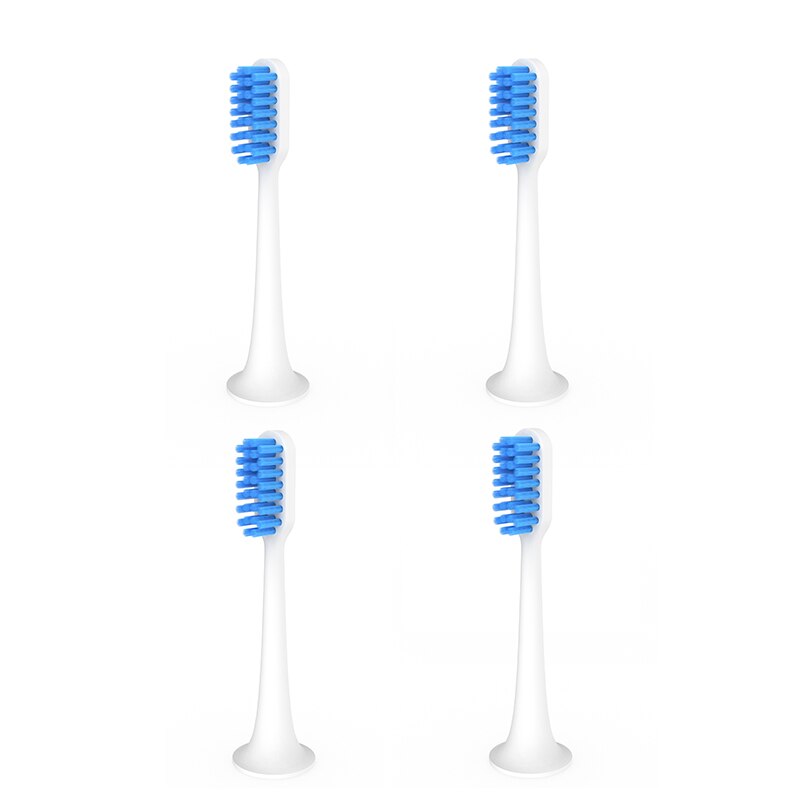 Cabeça de escova de dentes elétrica 4x para xiaomi sonic, t300 t500 t700, ultrassônica 3d, de alta densidade, substituição: 4pcs chunlan