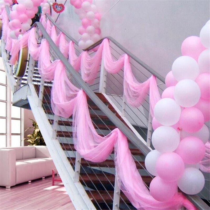 Tissu mousseline de soie décoration de mariage tissu moustiquaire couleur unie voile tissu voiles de mariage mariée voile paquet Tulle