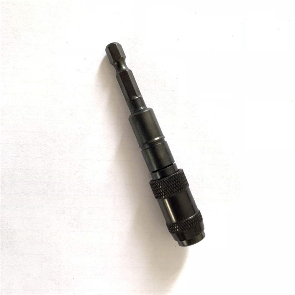Magnetic Screw Drill Tip Magnetic Screw Drill Tip Quick Change Locking Bit Holder with Spring Release Electric Screwdriver Drill: Black