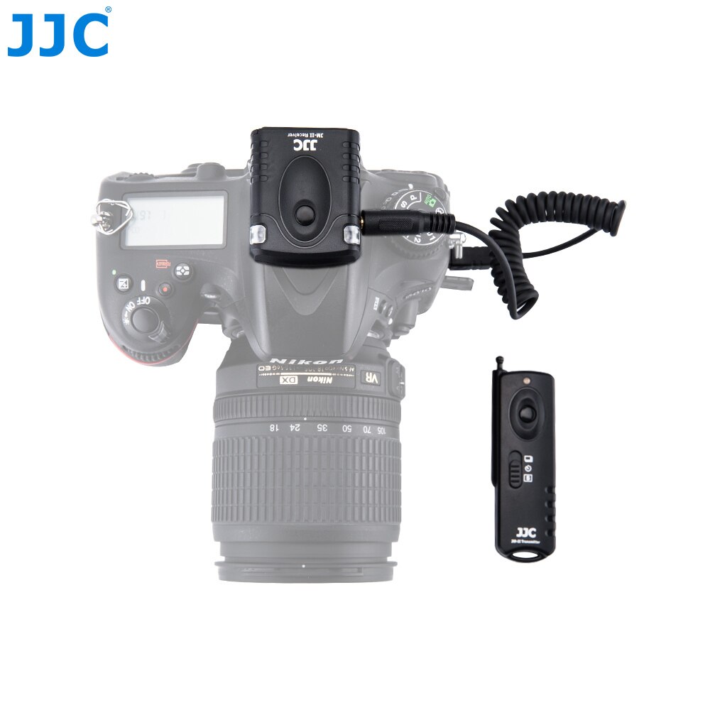 JJC Camera 433MHz Shutter Release Controller 16 Radio Channels Wireless Remote Control for NIKON D810/D850/D700/F90/F100/D750