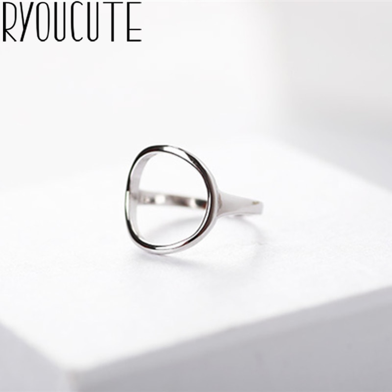 Bohemian Real Zilveren Kleur Cirkel Ringen Voor Vrouwen Bruiloft Dames Mode Verstelbare Antieke Ringen Joyas De Plata