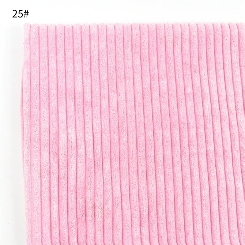50/100*150 cm striped cotton cord fabrics for sofa cushions, plush toys, decorative cloth, garments, home textiles, diy sewing material: 6 yards / Peacock blue