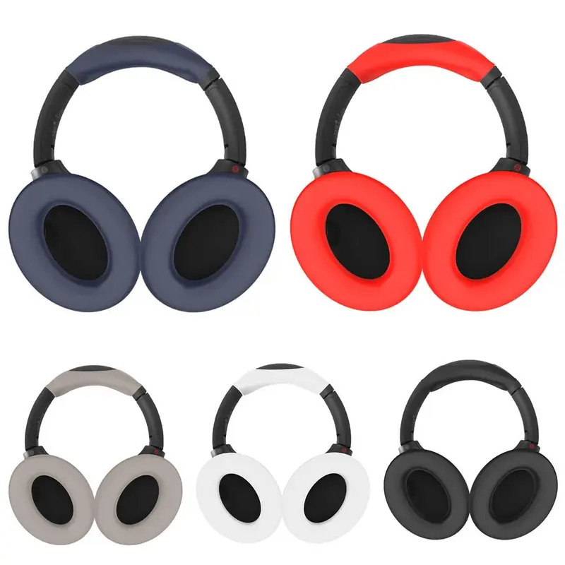 de almohadillas para los oídos, funda protectora de silicona a prueba de golpes para haz de cabeza, antipolvo, suave para auriculares WH-1000XM4