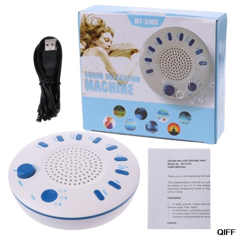 Sove hvid støj maskine bærbar lydterapi til baby og voksen sove- og afslapningsenhed 9 naturlige lyde kan 06