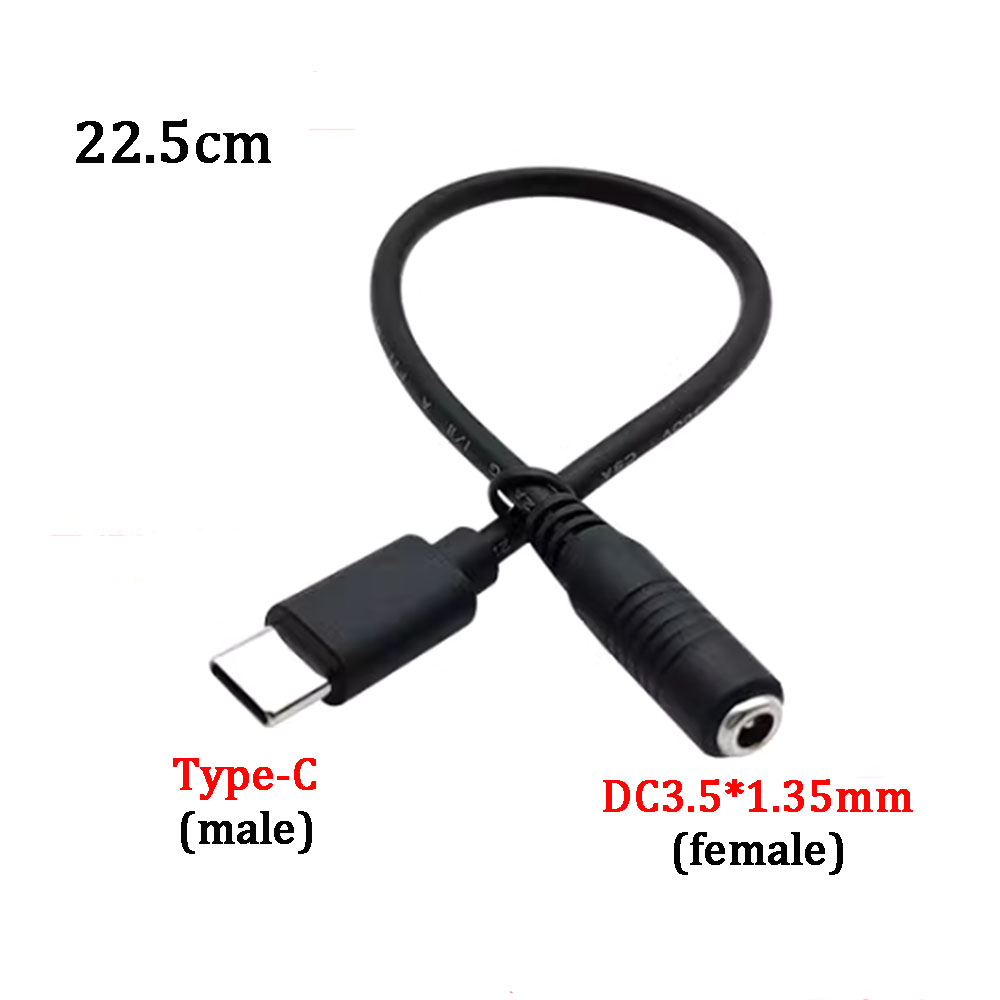 DC 5.5*2.1/3.5*1.35 Female Cables 5521 Power Jack DC Power Conector 5.5x2.1mm to Type-C /Micro/Mini USB Charging Cable Converter: MULTI