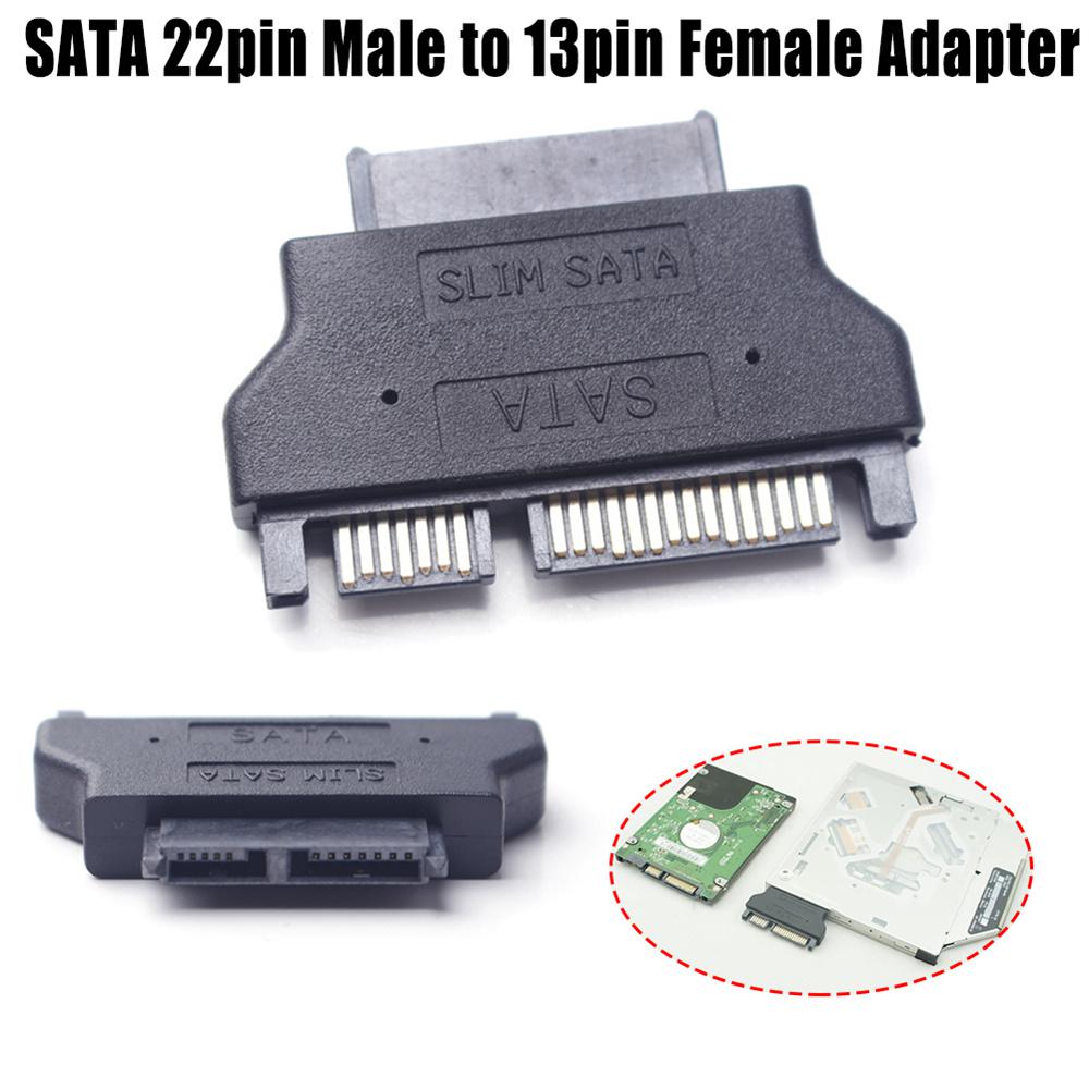 Slimline adaptador SATA Serial ATA 7 + 15 22pin macho a Slim 7 + 6 13pin hembra