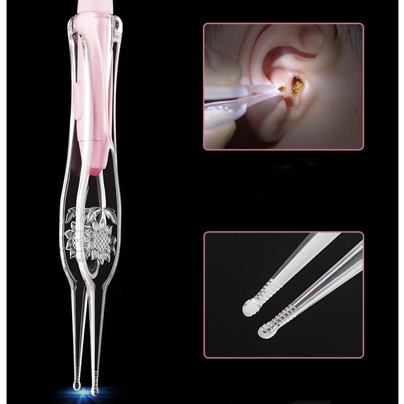 3 stuk Baby Care Set Oplaadbare Licht Oor Lepel Kind Oor Lepel Gesp Baby Oor Artefact Met Licht Zachte Hoofd oor Pincet