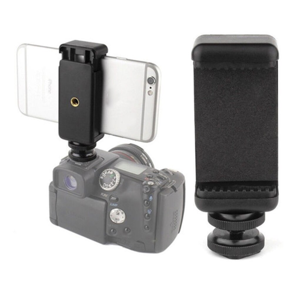 1/4 "Flitsschoen Schroef Adapter Statief Telefoon Clip Houder Voor DSLR Camera