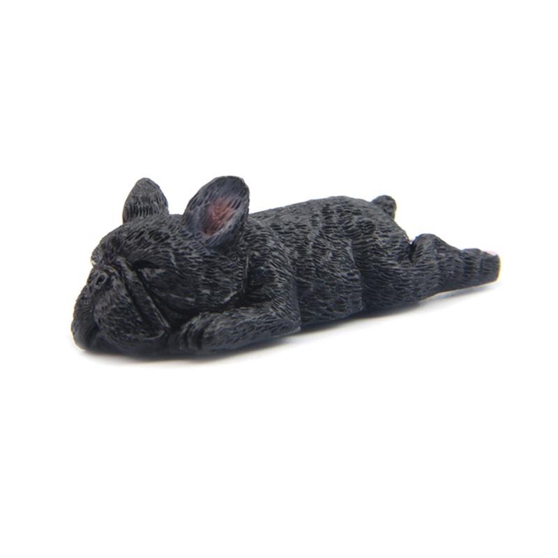 3D Franse Bulldog Magneet Leuke Slapen Hond Koelkast Whiteboard Magneten Voor Office Home Decoratie: Black